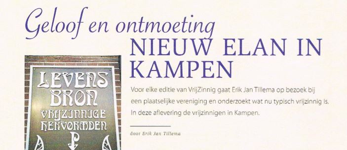 Geloof en ontmoeting; nieuw elan in Kampen
